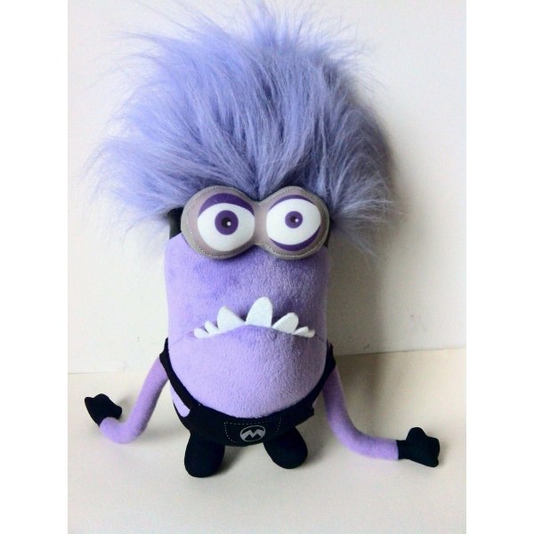 Minions Collection Despicable Me Purple Plush Toy Doll (FMY) Two-eyes