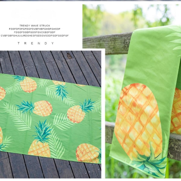 Printed strandhanddukar, 55" X 27" poolhanddukar Sandfria Snabbtorkande resor för utomhusbadhandduk, camping, picknick, yoga (FMY)