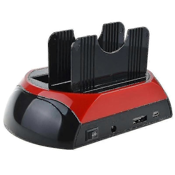 Kiintolevyasema, jossa kaksi paikkaa, USB 3.0 - SATA IDE HDD -telakointiasema kortinlukijalla 2,5 ja 3,5 tuuman IDE-levyille (FMY)