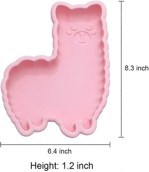 Lama kakeform Alpaca Silikon Bakeform Ostekake Gelé Pudding (FMY)