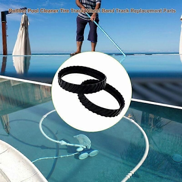 4 belter tilpasset Zodiac MX6 MX8 MX9, dekk til Robot Pool Cleaner Baracuda R0526100 (FMY)