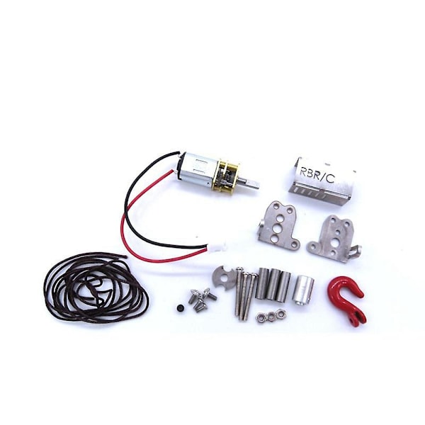 Metallista automaattinen simuloitu vinssi B14 B24 B16 B36 C14 C24 C34 MN D90 D99 MN99S RC-autoille (FMY) Silver