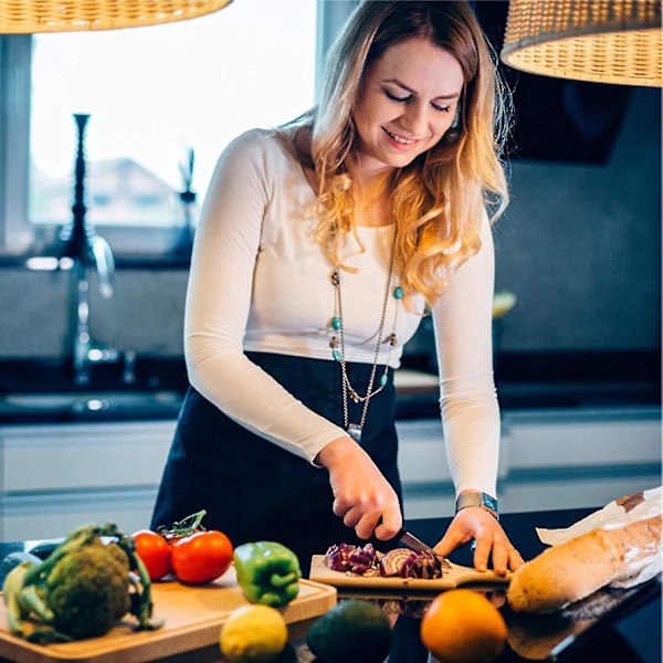Grillforkle for menn med morsom tekst \"ich Recommend Das Sausages\" - Bomullsforkle til grilling, BBQ-gave (FMY)