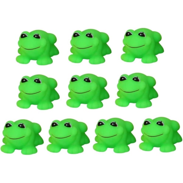 50 stk. Plastfrøer Frog Legetøj Badeværelse Gummi Badelegetøj Baby Badelegetøj Sjovt Gummi Badekar Legetøj (FMY)
