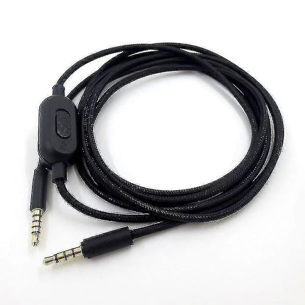 3,5 mm til 3,5 mm lydkabel kompatibelt med Logitech G Pro X / G Pro Gaming Headset Black
