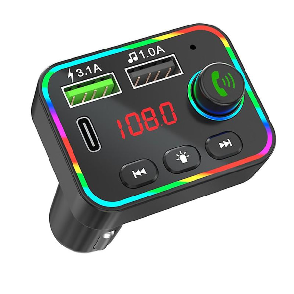 Bluetooth Bil FM Transmitter Mp3 Audio Afspiller Trådløs Håndfri Bilsæt Adapter Med Pd Usb 3.1a Hurtigopladningsadapter Understøtter Usb-drev (FMY)