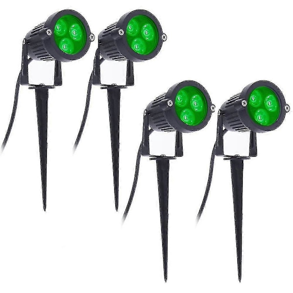 4st LED Trädgårdslampor 3w 220v Utomhus Spotlight Med Spjut Ip65 Vattentät Trädgårdslandskap Dekor (FMY)