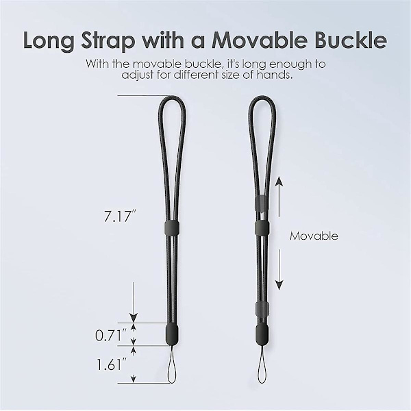 Håndleddsstropp Lanyard, 6-pakning Justerbar Fargerik Nylon Håndleddsstropp, Kamera, Nøkler, Nøkkelring, Telefon, C  (FMY)