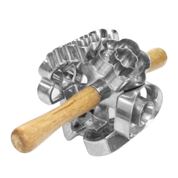 Roterende Donut Cutter Rask Mattrygg Dough Baking Roller Praktisk Donut Maker for Bakerier Hjem (FMY) B