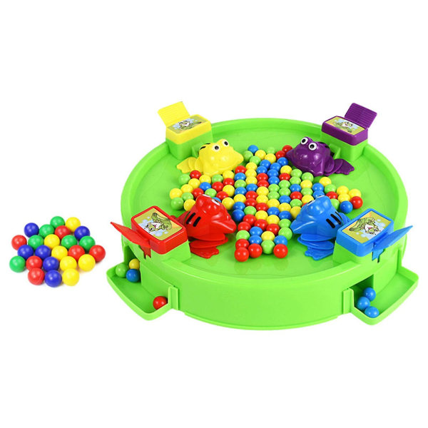 Hungry Frogs Family Board Game 4 Player Frog Toy Eat Beans Desktop Games for Kids 3 Years and Older  (FMY)