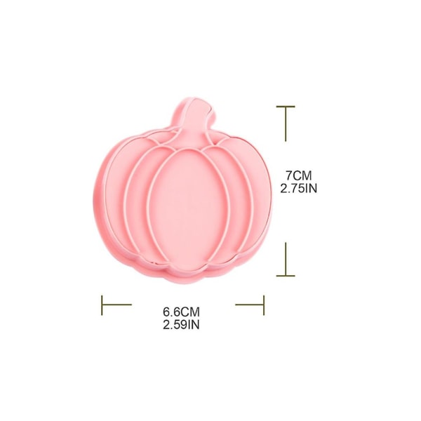13 st Halloween pumpa mönster kakskärare set tecknad pressbara kex form Plast kakstämplar DIY bakverktyg (FMY)