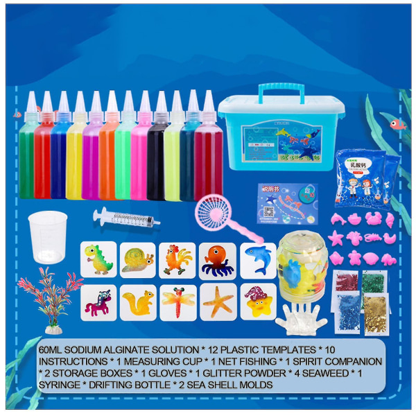 Magic Water Elf Kids DIY Toys Kit Creative DIY Magic Water Elf Toy Handgjorda kit för barn Födelsedag Barnens dag presenter (FMY) 12 Colors