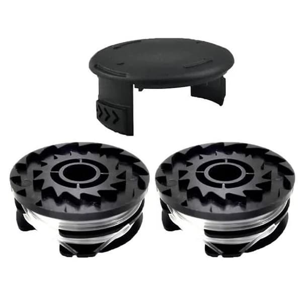 For Parkside gressklipper 6 spoler + 1 spolehette gresstrimmer tilbehørssett, TLP-01 / TLP-01-1 DCQW (FMY) Multicolor 2 Spool + 1 Spool Cap