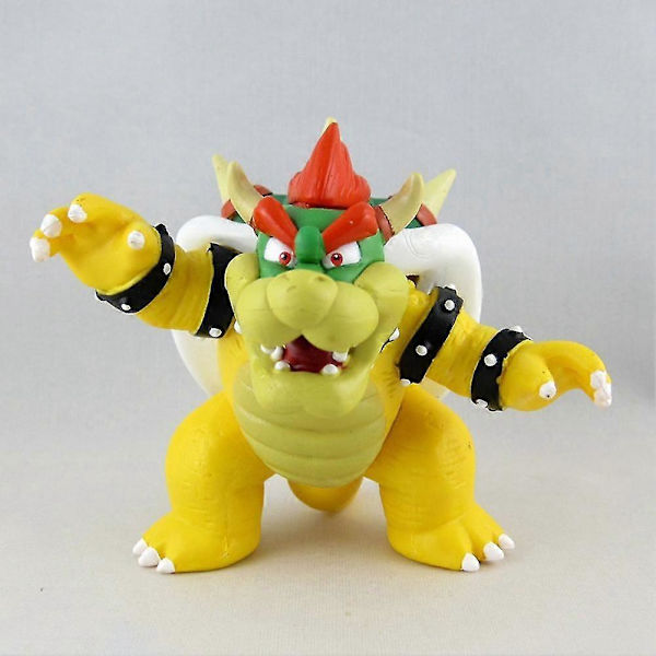 Super Mario Bros Bowser Actionfigur Modell Skrivbordsdekor Leksak Samlarobjekt (FMY)