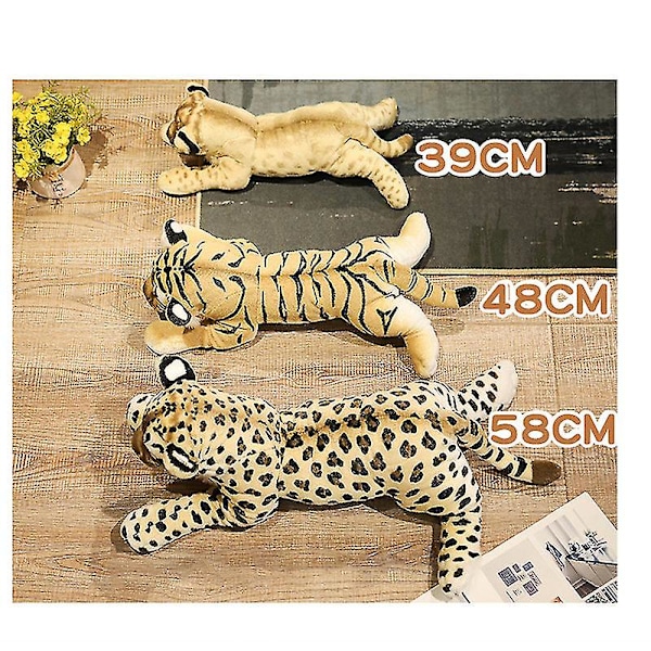 Gepard Plysdyr Leoparde Plys Legetøj Gave Til Piger Drenge  (FMY) Tiger 48cm