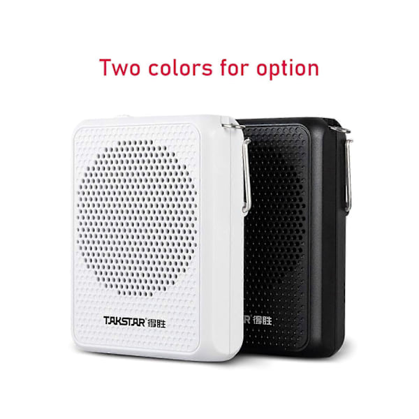 TAKSTAR E126A Lydforsterker Bærbar Oppladbar Mini Stemmeforsterker med Kablet Hodebøylemikrofon & Midjebelte for Undervisning og Sang Black