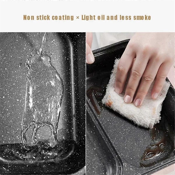 Två-i-ett Elektrisk Gryta med Grill Multifunktionell Kokare Elektrisk Grill Non-Stick Bakplåt (FMY) White