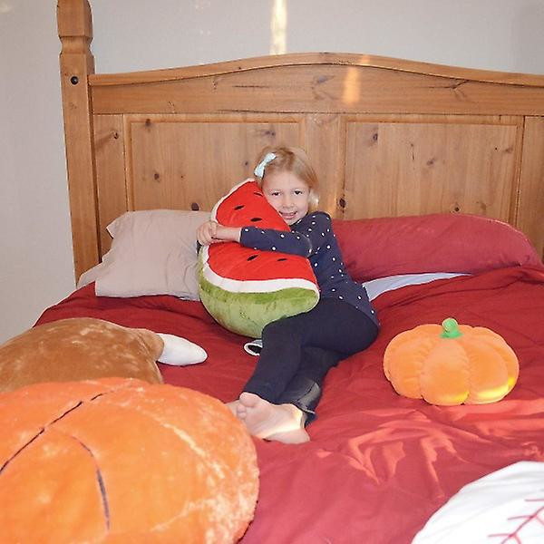 Vannmelonpute Plysj Myk Fyll Vannmelon Skive Pute Dura  (FMY)
