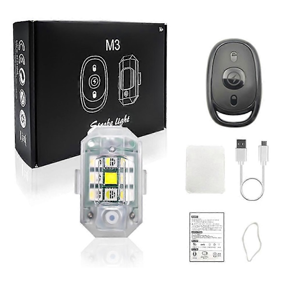 Langallinen Langaton LED-Stroboskoolivalo, 7 Väriä Stroboskoolivalot USB-Lataus, Langaton LED-Stroboskoolivalo (FMY) color04 4 lights with remote control