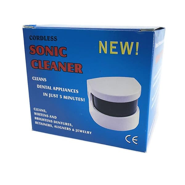 Sonic Cleaner Denture Cleaning Vibration Bath Compact Cordless Sonic Cleaner  (FMY)