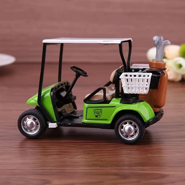 1 stk, sød golfvognmodel, mini kreativ billegetøjsmodel (FMY) Blue