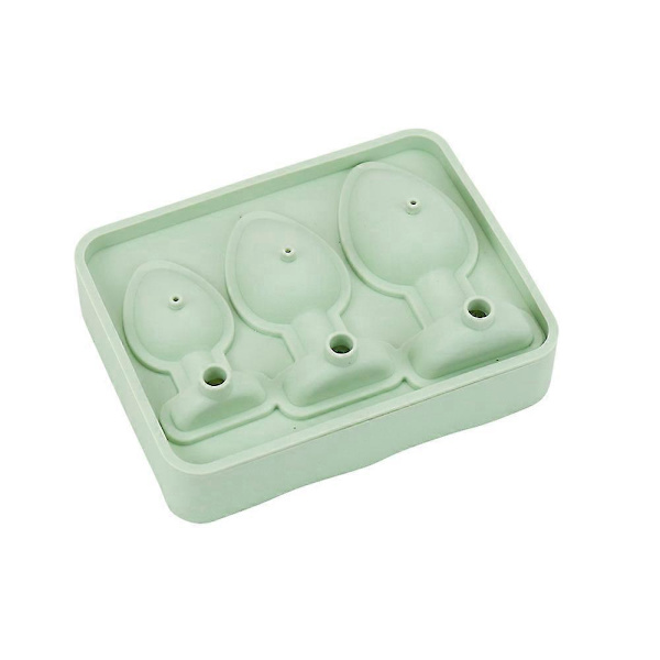 Busted Plug-formade Isbitstråg i Silikon för DIY-Tårta, Choklad, Godis (FMY) green