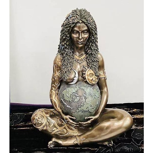 Earth Goddess Earth Mother Gaia Goddess Ornament Statue Resin Ornament  (FMY)