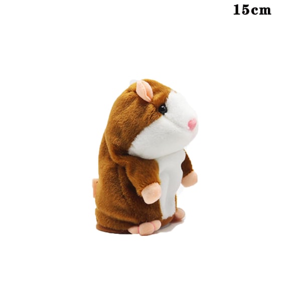 Interessant Snakkende Hamster Plussjdyr Lydende Gående Taleopptak (FMY) Light Brown A1