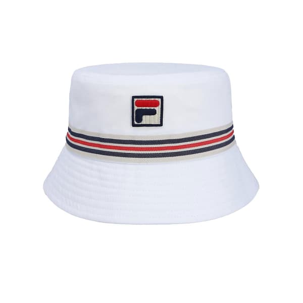 Jojo Heritage Stripe Bucket Hat (FMY) White One size