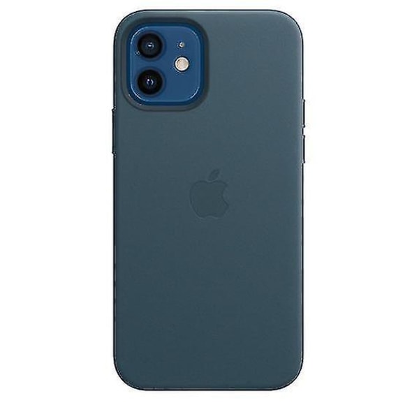 Læder Telefon Case til Iphone 12 Mini Læder Case med Magsafe  (FMY) Baltic Blue