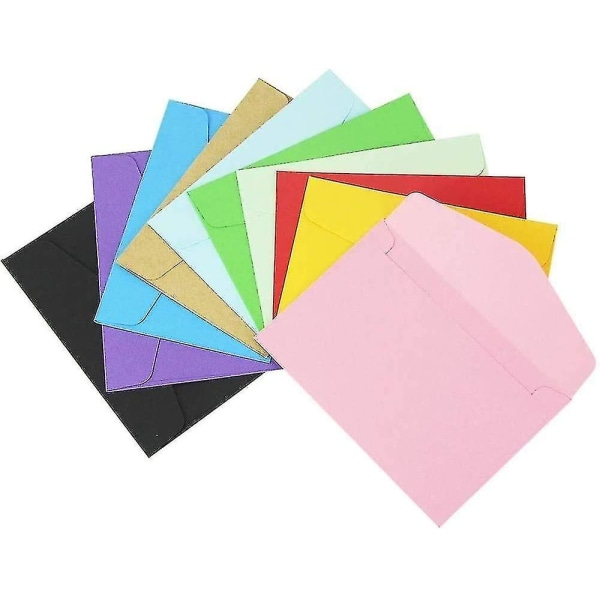 Pieni värillinen kirjekuori 100 kpl minikirjekuoret 11,5 * 8,2 cm hääsynttäreille