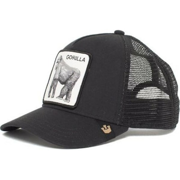 Unisex Mesh Baseball Cap Mode Sommer Solskærm Hat Snapback Trucker Hatte (FMY) Gorilla