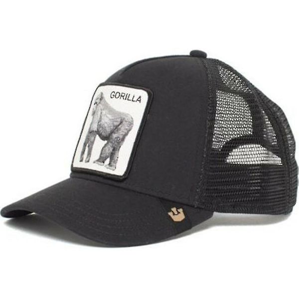 Unisex Mesh Baseball Cap - Muodikkaat Kesäiset Auringonsuojahuput Snapback Trucker Hatit (FMY) Gorilla
