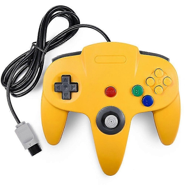Klassinen peliohjain Nintendo 64 N64 -järjestelmälle, peliohjain Au StockN64 -konsolin liitäntä (yksi ohjain asennus) (FMY) Translucent red 15*10*5