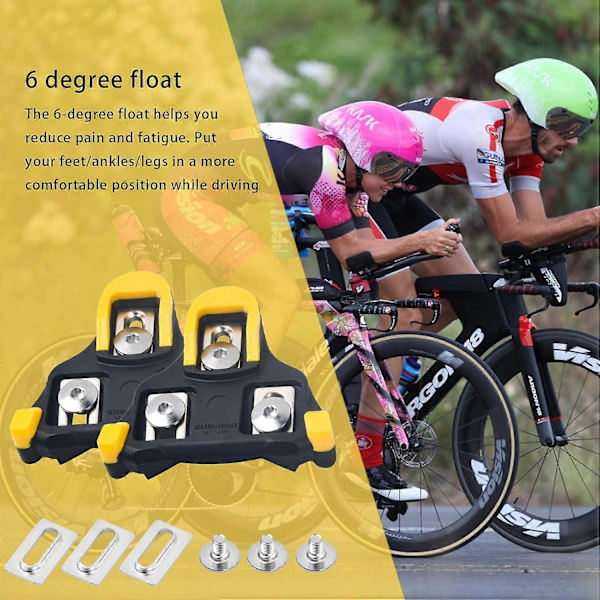 Maantiepyörän polkimet levyt lukot Shimano SPD SL:lle Tarkka Superkevyt Pyörän Lukot Spin-Kengille Yhteensopiva Shimano Lukot SPD SL (SM-SH10/S  (FMY)