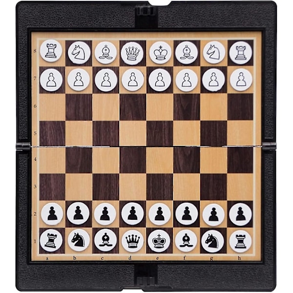 Vikbart Magnetiskt Schackset, Lmell Mini Fickformat Studentkul Schack, Lmell Plånboksutseende Present (FMYED)