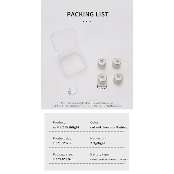 Strobelys Blinklys Nattlys LED Navigasjon for DJI Avata 2 Drone (FMY)