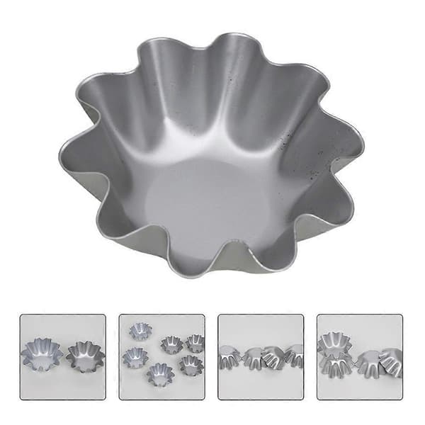 6 stk. Æggetærteforme Kagebageforme Tærteletbageværktøj Puddingforme (FMY) 7.7x4.5cm