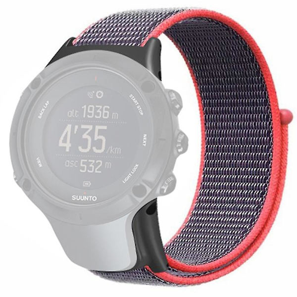 Suunto Ambit3/Ambit3 Peak -kellohihna Nylon Sport Loop - Seashell White (FMY) Light pink Suunto Ambit 3