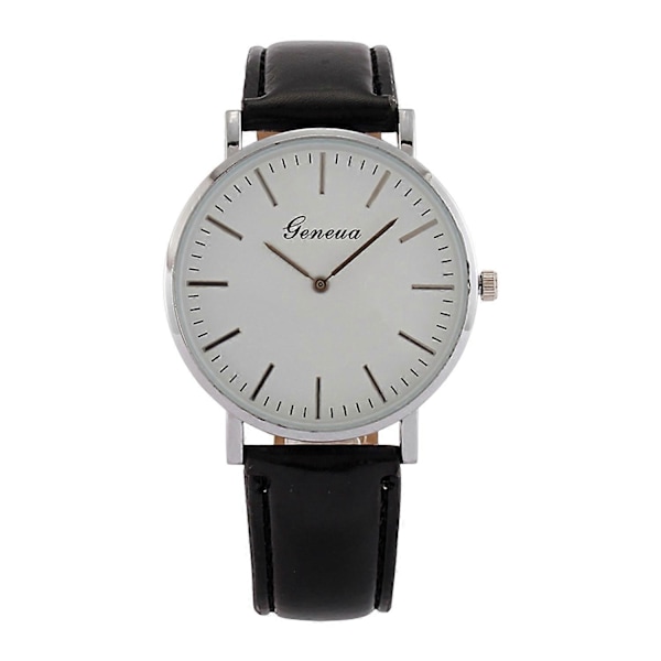Herrar Casual Klocka Rund Urtavla Konstläder Rem Kvartsrörelse Män Tonåringar Armbandsur Mode Smycken (FMY) Rose Gold & Black
