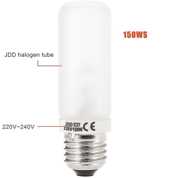 Jdd E27 150w 2800k Studioblixtlampa Modelleringslampa 220v-240v/230v, modell nr 2 (FMY)