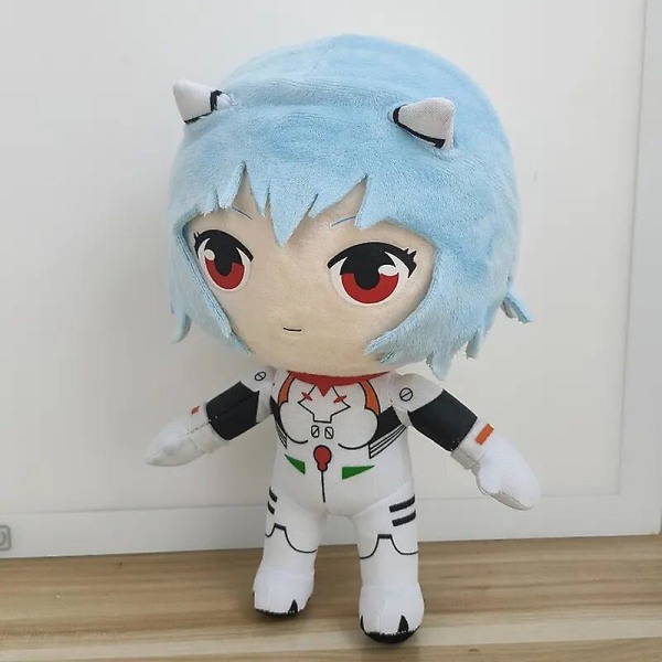 25cm Ayanami Rei Plyschleksak Dockan Cartoon Anime Plyschleksak Kawaii Evangelion Plyschdocka Eva Mjuk Fylld Rum Decor Barn Julklappar  (FMY) C 25CM