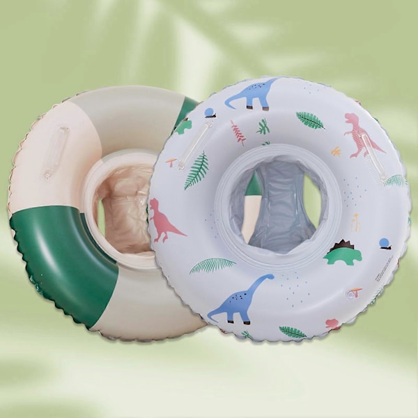 Baby Oppustelig Svømme Ring Sikker at Bruge PVC Materiale Retro Svømme Ring til Pool Svømning Træningshjælpemidler (FMY) Green