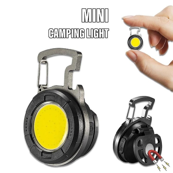 Hattupidike Light Cob Work Light 5 valotilaa Camping Light Avaimenperä Light Led Inspection Light (FMY)