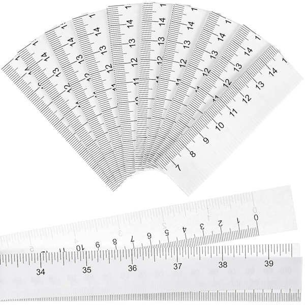 100 kpl paperiteippiä mittaa kertakäyttöiset paperimittausteipit kaksoisasteikoiset vartalonmittausnauhat joustavat haavamittaviivaimet  (FMY) As Shown 100.00X2.50X0.01CM