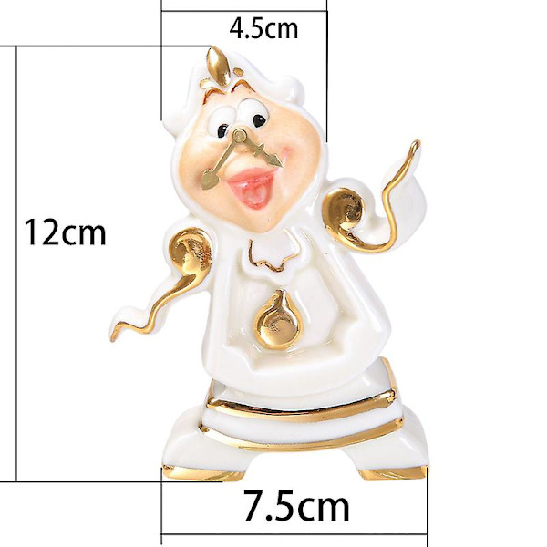 Piirretty Uusi Kaunotar ja Hirviö Teekannu Muki Teekannusetti Syntymäpäivälahja (FMY) 25cm Plate