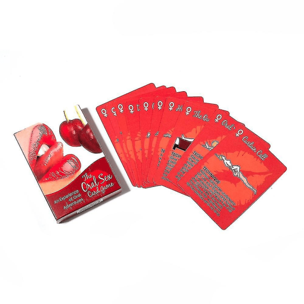 Oralsex kortspel för par Brädspel Partyspel Presentkortspel för parälskare (FMY)