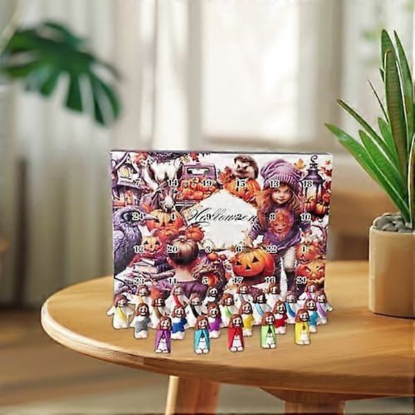 2024 Jesus Adventskalender 24 Mini Figurer Jesus Statyer för Barn Julgåva (FMY) C