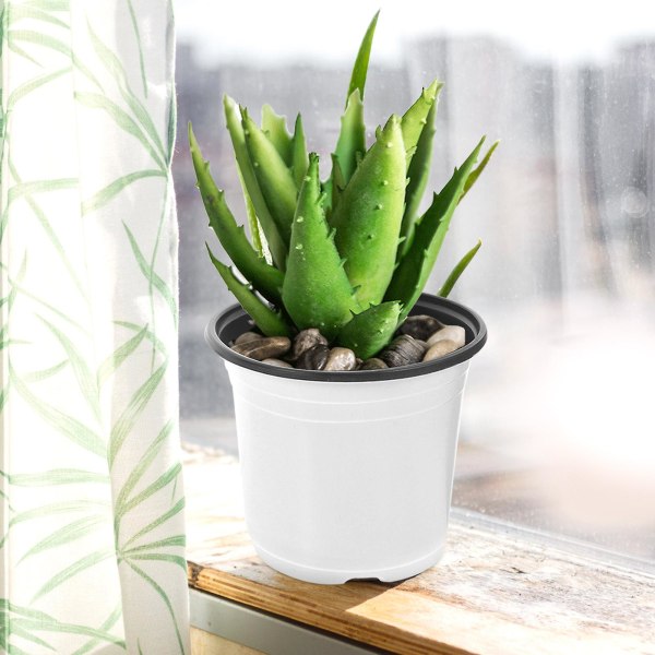 30 st Plantkrukor i Plast med Dräneringshål, Krukor för Plantor (FMY) 10X7.8CM