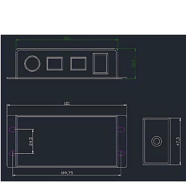 Dc 0-10v Dimmer Switch Seriekopplingsbar Synkroniseringskontroll Rotary På/av För 0/1-10v Dimbara Led-drivrutiner El  (FMY)